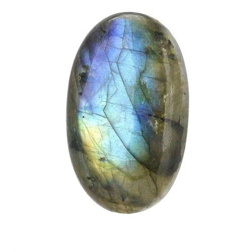 نگین لابرادوریت با تراش دامله